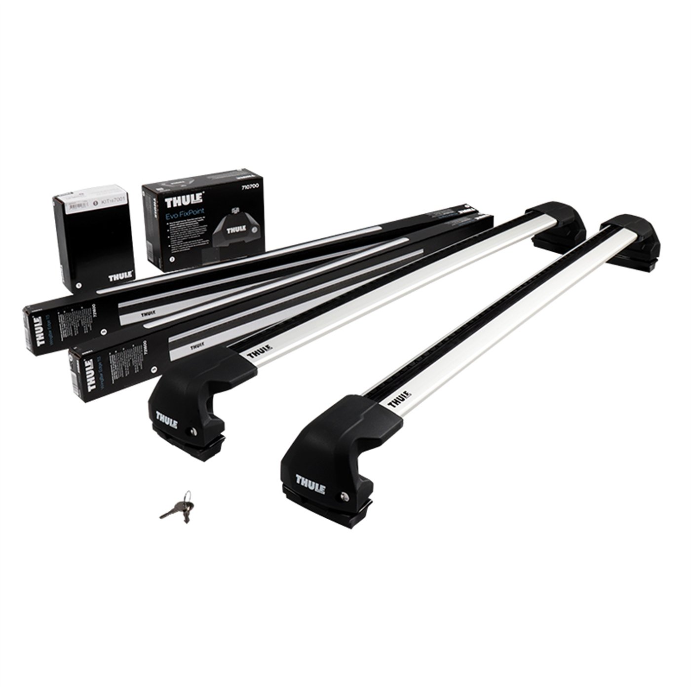 Thule WingBar Edge - Sistema portatutto aerodinamico a profilo ribassato con barre in alluminio