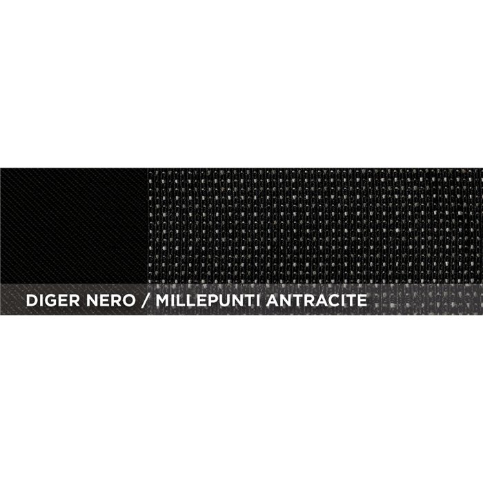 Serie completa coprisedili personalizzati CITROEN C3 16˃24 tess. millepunti antracite