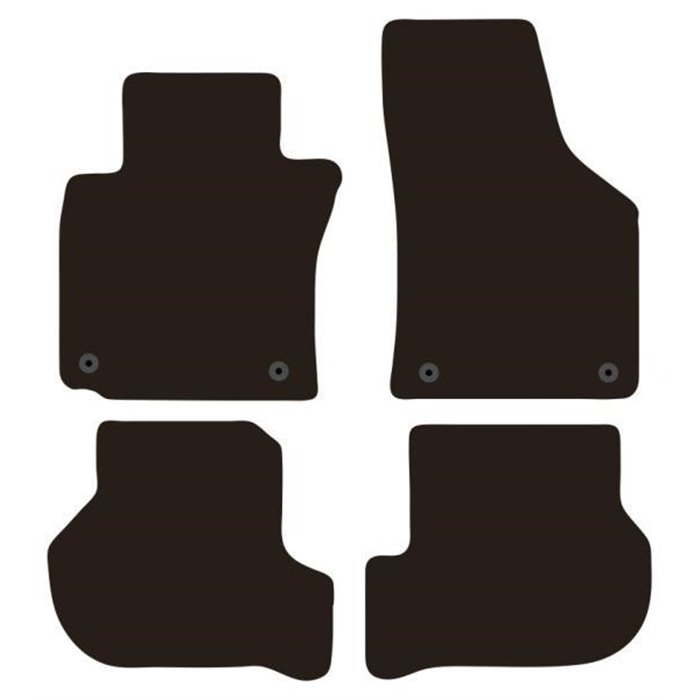 Tappeti moquette Tailor SKODA Octavia 04˃13 - VW Golf V/VI 03˃12 e SW 07˃13, Golf VI Cabrio 11˃, Jetta 05˃10