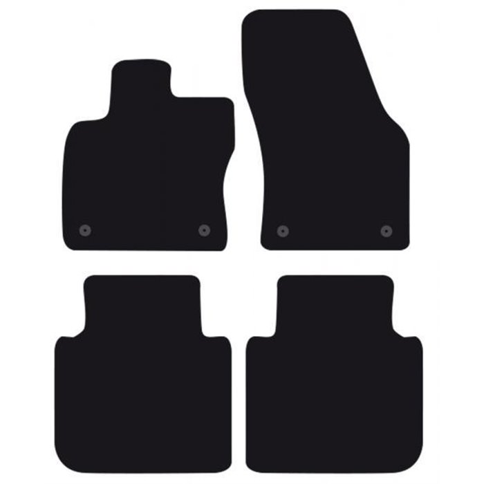 Tappeti moquette Tailor SEAT Tarraco 18˃ - SKODA Kodiaq 16˃24 - VOLKSWAGEN Tiguan Allspace 17˃21, 21˃  5 posti
