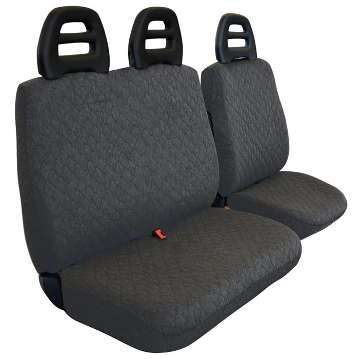 Coprisedili per furgoni tg. SP23 tess. cotone trapuntato antracite