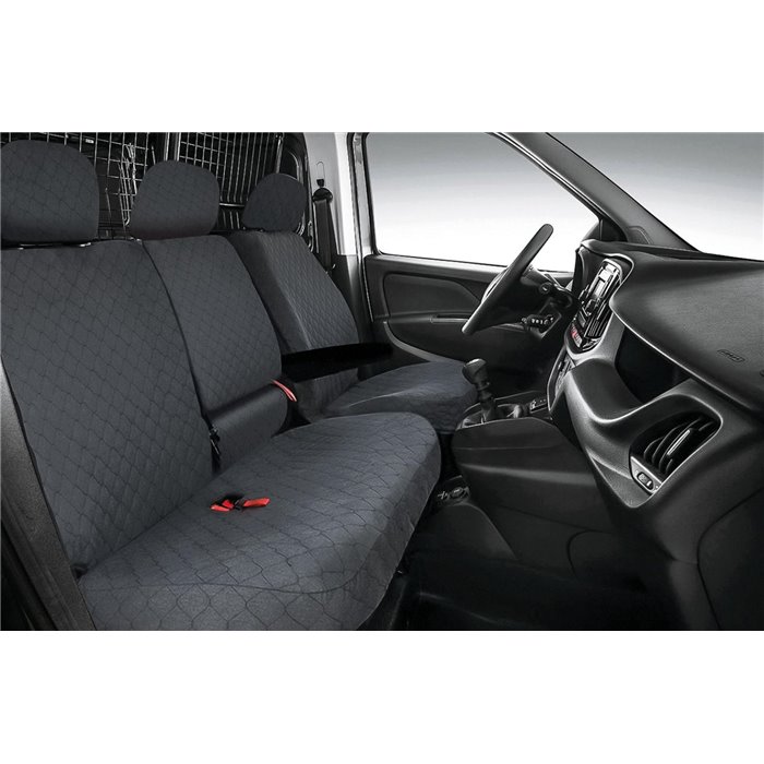 Coprisedili per furgoni tg. SP26 tess. cotone trapuntato antracite