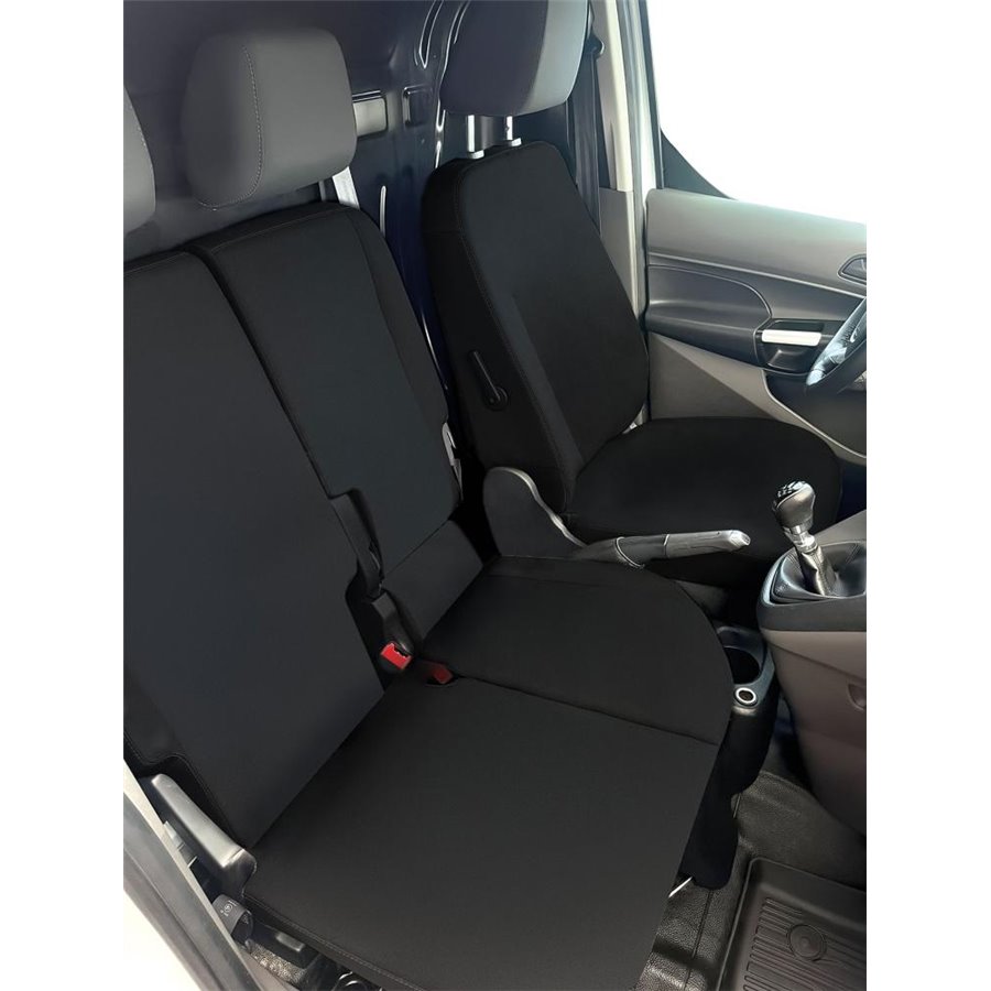 Coprisedili per furgoni tg. SP36 seduta divisa apribile tess. poliestere nero