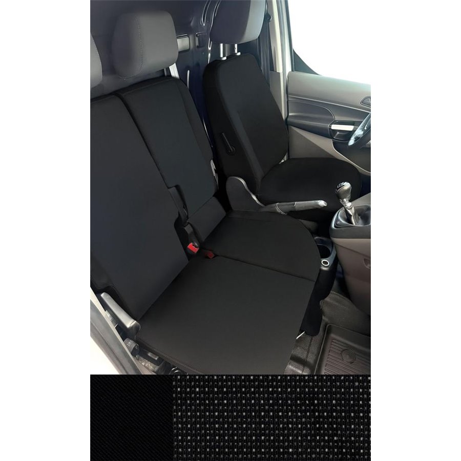 Coprisedili per furgoni tg. SP36 seduta divisa apribile tess. misto cotone nero