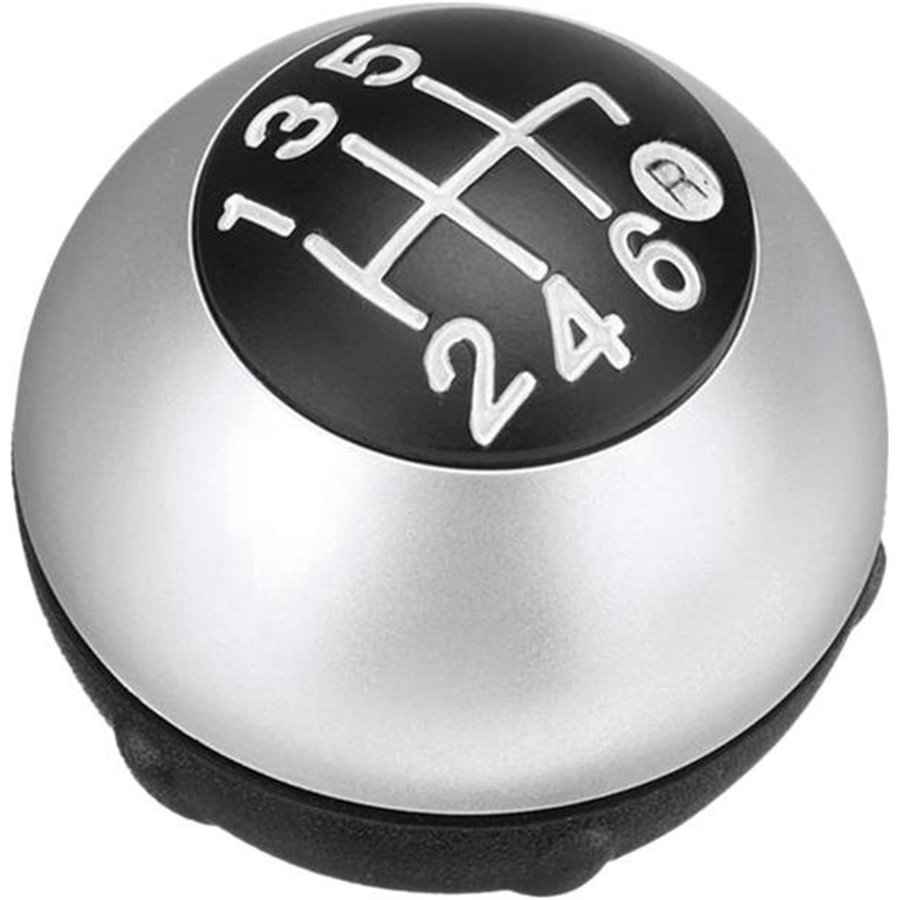 Pomello cambio 6 velocità FIAT 500 07˃ argento opaco