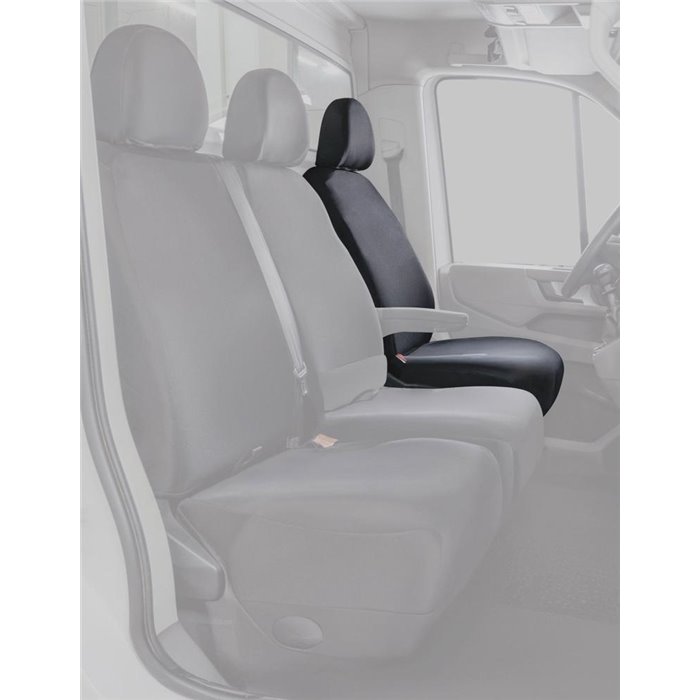 Coprisedile lato guida per furgoni tg. SP35 tess. poliestere nero