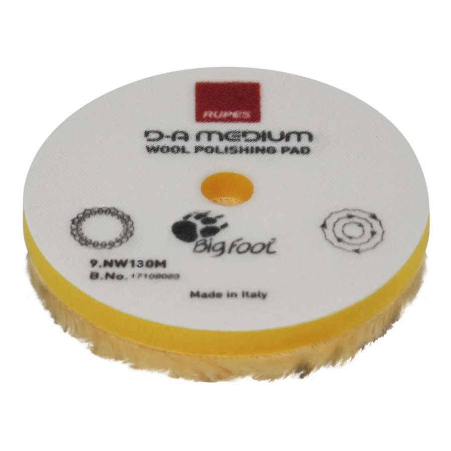 RUPES TAMPONE IN LANA GIALLO FINE-Ø 130MM.