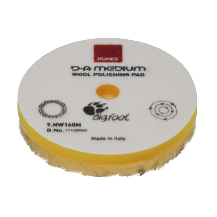 RUPES TAMPONE IN LANA GIALLO FINE-Ø 160MM.