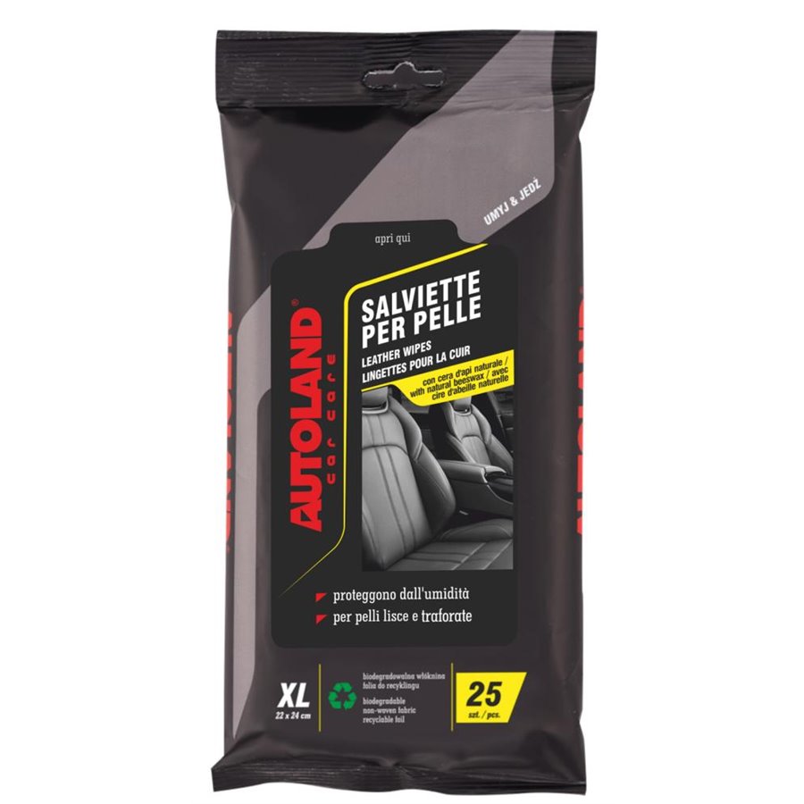 CT 6 X 25 SALVIETTE PER SEDILI IN PELLE 22X24 CM