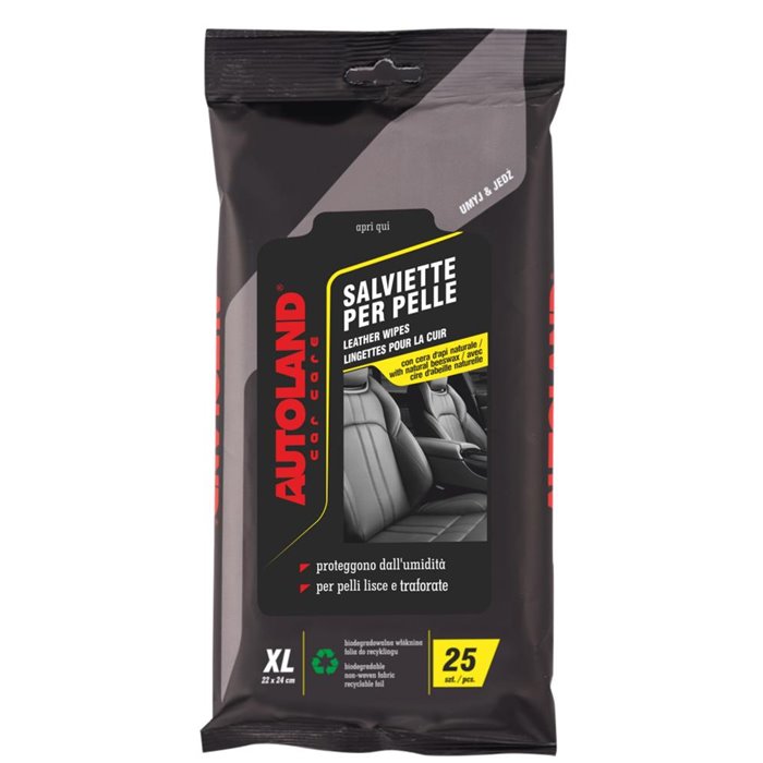 CT 6 X 25 SALVIETTE PER SEDILI IN PELLE 22X24 CM