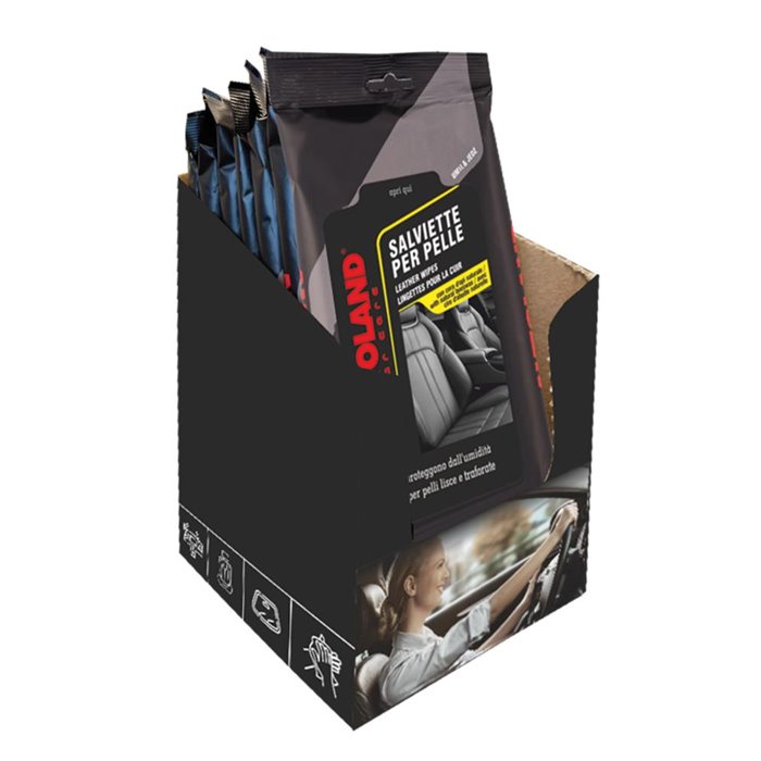 CT 6 X 25 SALVIETTE PER SEDILI IN PELLE 22X24 CM