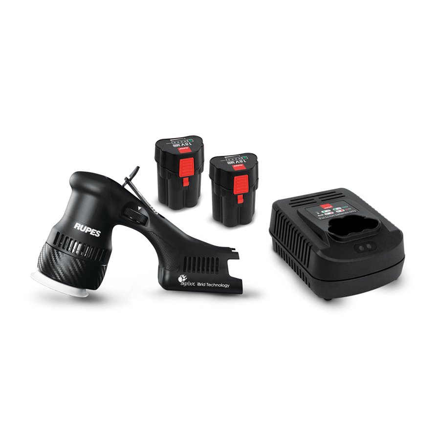RUPES IBRID MINI LUCIDATRICE KIT STB-HLR75+CHARGER+2 BATTERY PACK 