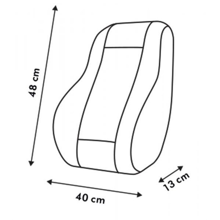 Supporto lombare Ergon nero/carbon