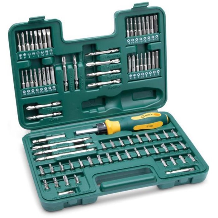 Set cacciaviti a cricchetto 80 pz