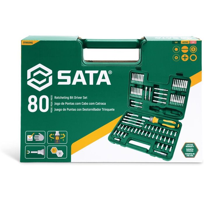 Set cacciaviti a cricchetto 80 pz