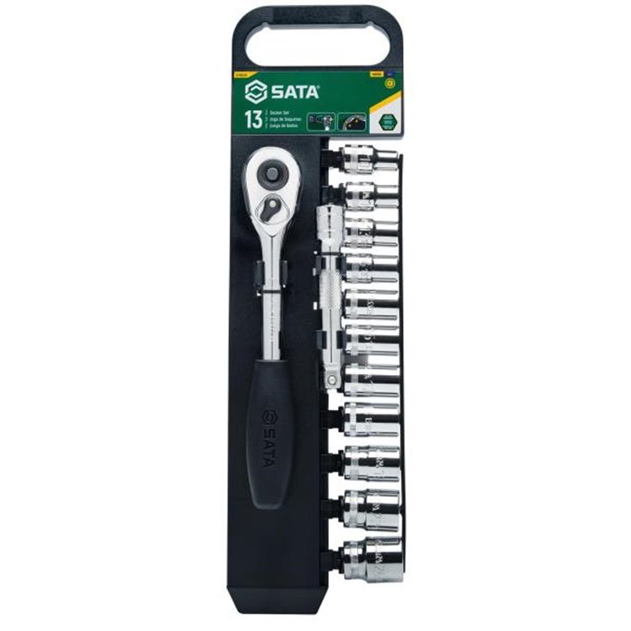 Set bussole metriche esagonali 1/2" 13 pz