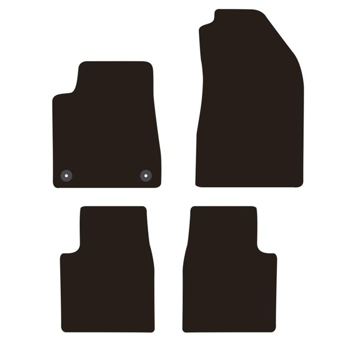 Tappeti moquette Tailor CITROEN C3 Aircross 24˃ (no ibrida ed elettrica)