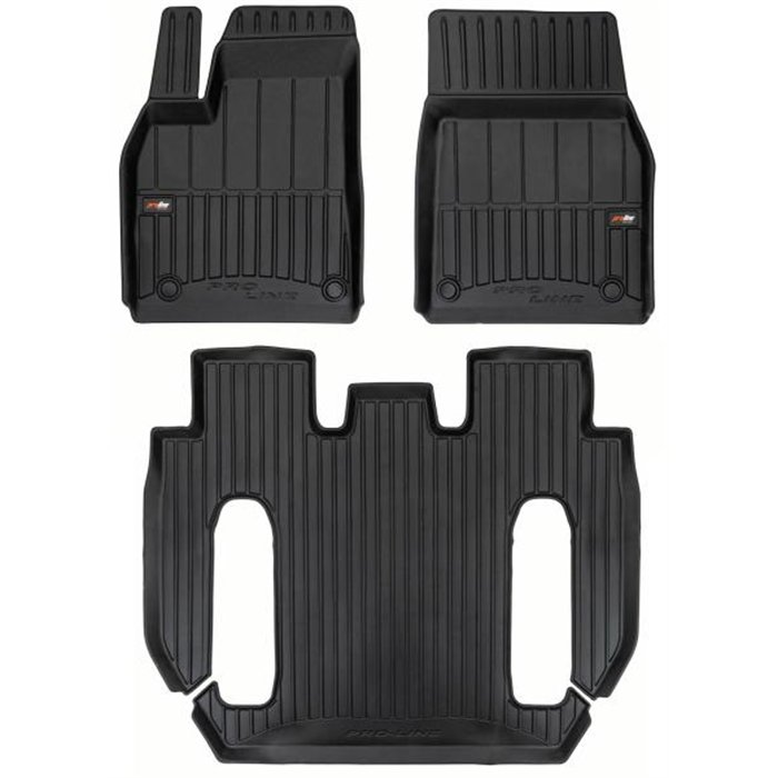 Tappeti in TPE 3D TESLA Model X 22˃ (6 posti, post-restyling)