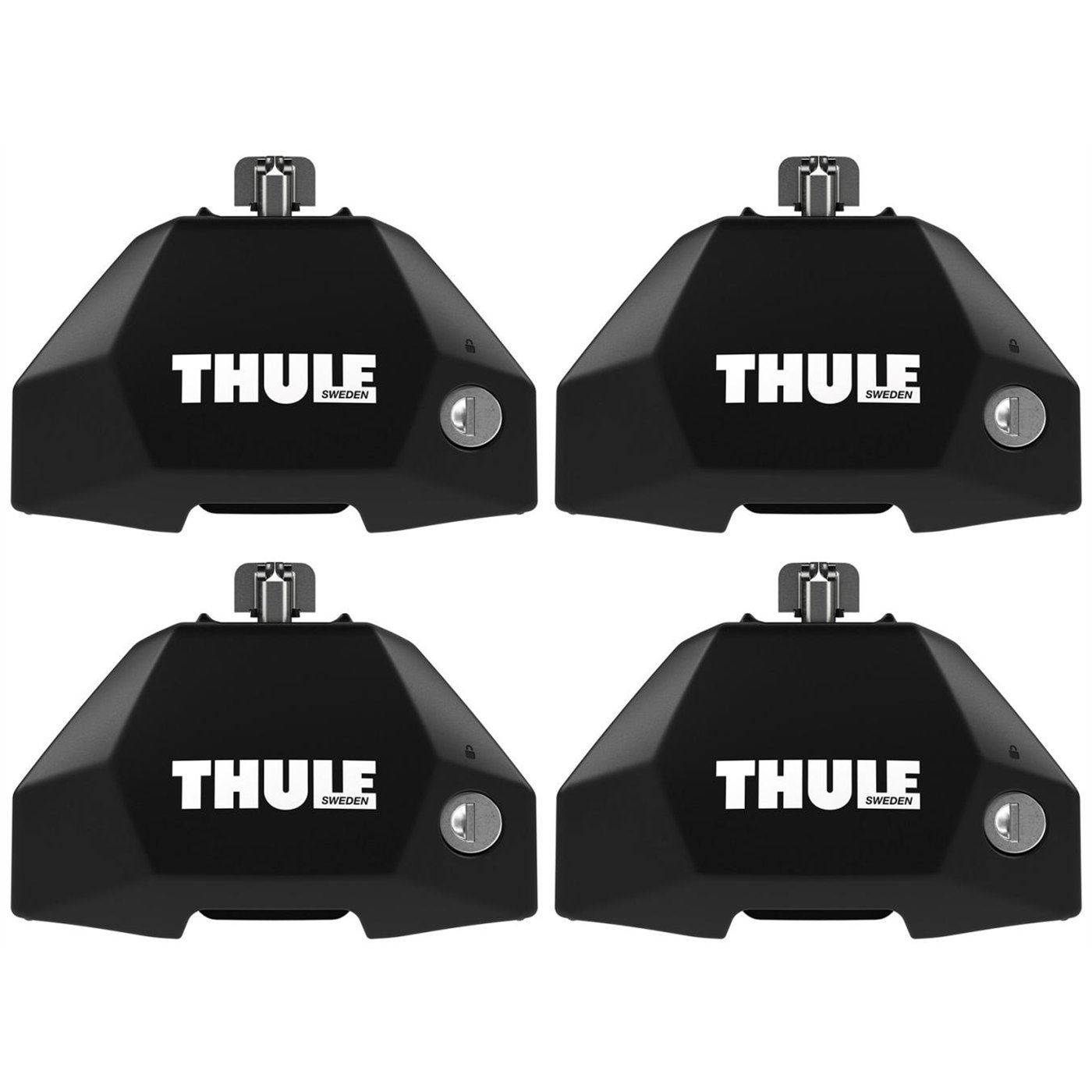 Set 4 piedi Evo Fixpoint per barre portatutto