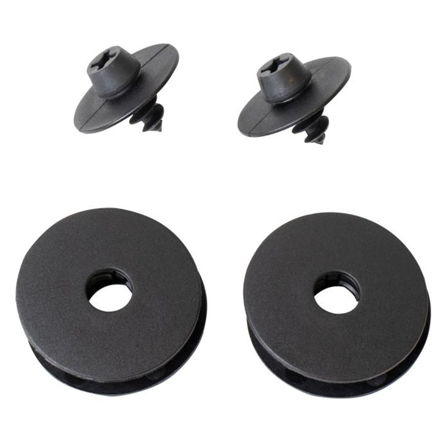 Set 2 bottoni di fissaggio universali tondi con vite per tappeti
