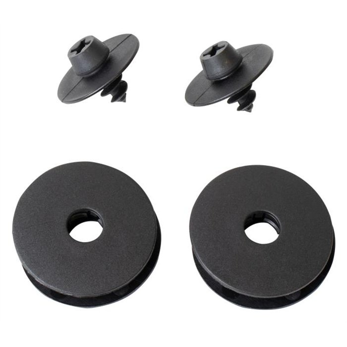Set 2 bottoni di fissaggio universali tondi con vite per tappeti
