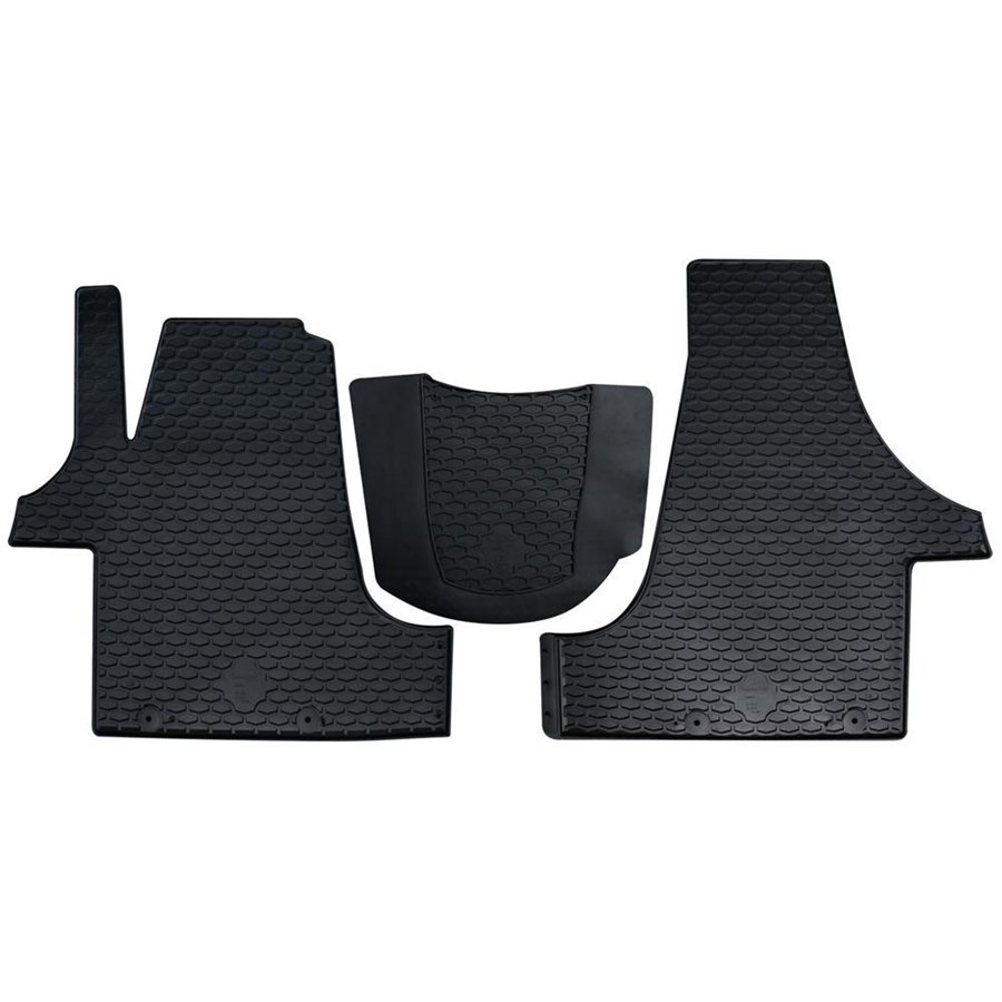 Tappeti gomma anteriori VOLKSWAGEN T5 e T6 California/Caravelle/Multivan/Transporter 10˃15, 15˃ (anteriori)