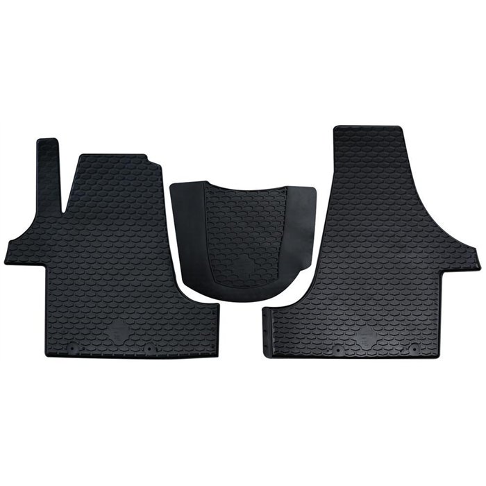 Tappeti gomma anteriori VOLKSWAGEN T5 e T6 California/Caravelle/Multivan/Transporter 10˃15, 15˃ (anteriori)