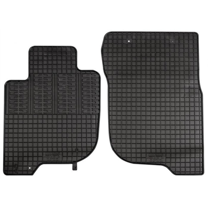 Tappeti gomma FIAT Fullback 2p. 16˃ - MITSUBISHI L200 2p. 15˃19, 19˃ (cabina singola)