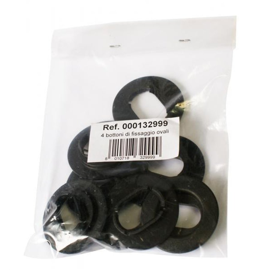 Set 4 bottoni di fissaggio ovali per tappeti