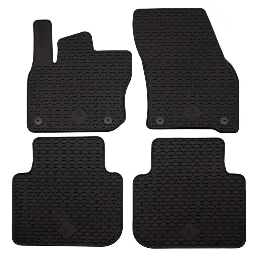 Tappeti TPE SKODA Kodiaq 24˃ / VOLKSWAGEN Tayron 24˃ (5 posti) (ibride mild e ricaricabili)