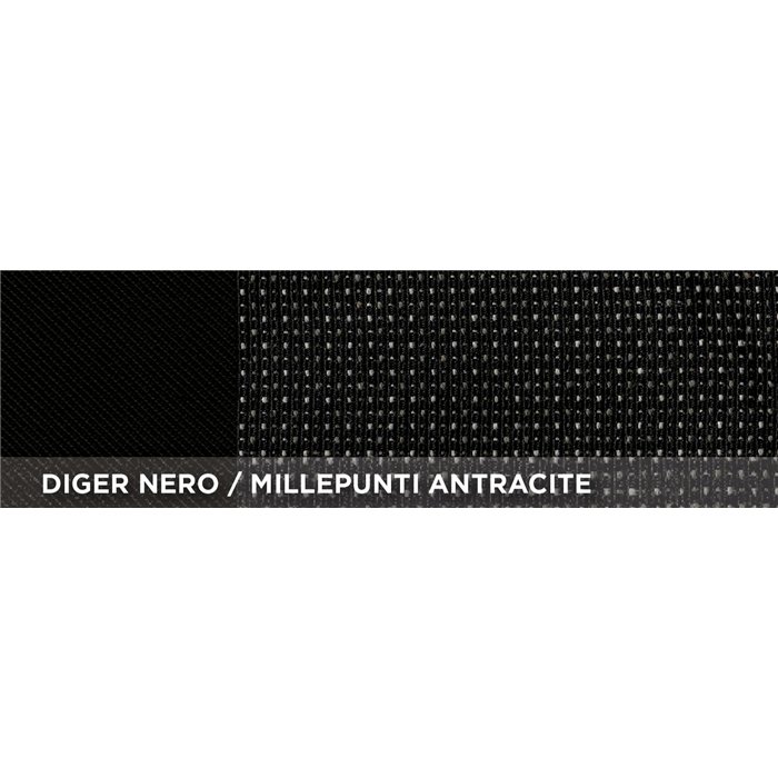 Serie completa coprisedili personalizzati CITROEN C3 16˃24 tess. millepunti antracite