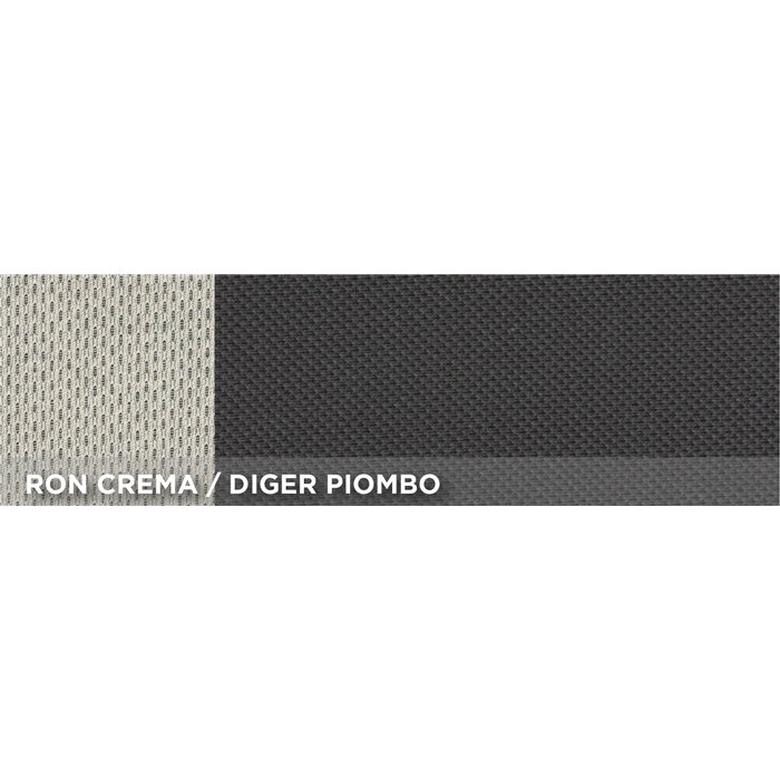 Serie completa coprisedili personalizzati Fiat 500 07˃  post. diviso tess. misto cotone grigio/panna
