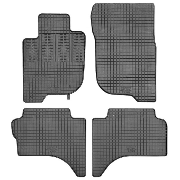 Tappeti gomma FIAT Fullback 4p. (cabina doppia) 16˃ - MITSUBISHI L200 4p. (cabina doppia) 15˃19, 19˃