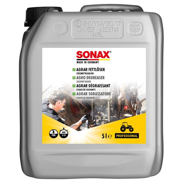 SONAX AGRAR SGRASSATORE CON SOLVENTE TANICA 5L