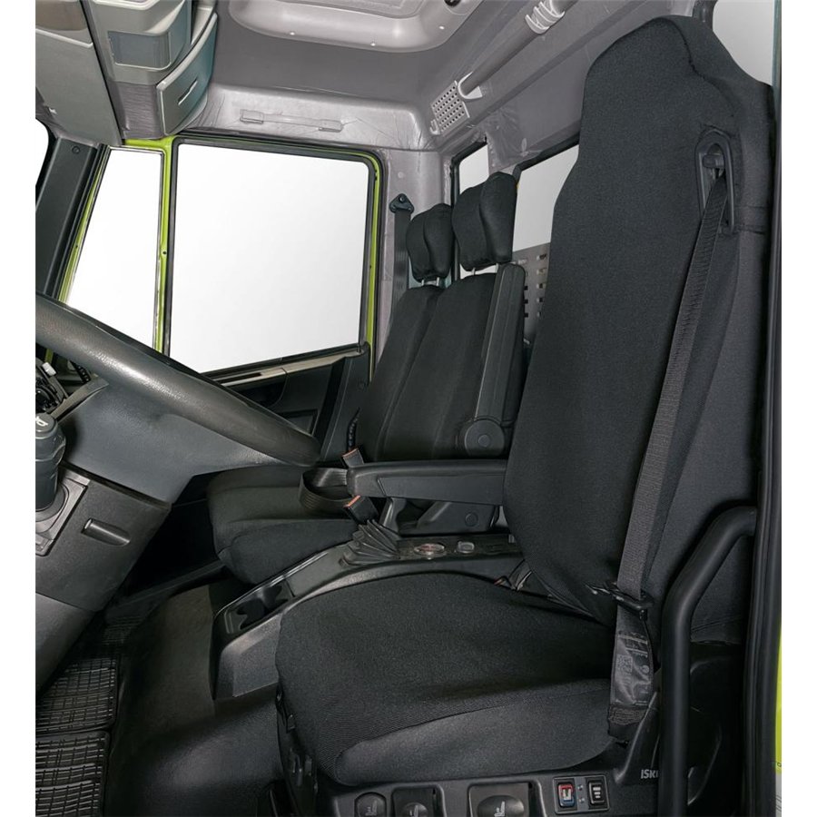Coprisedili per camion tg. SP70 IVECO Eurocargo 3 posti tess. cotone trapuntato antracite