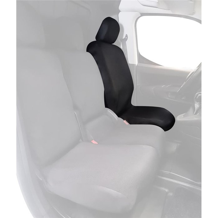 Coprisedile lato guida per furgoni tg. SP27 tess. poliestere nero
