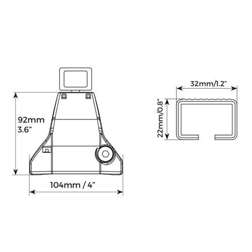 Barre portatutto con piedi Silverline acciaio L