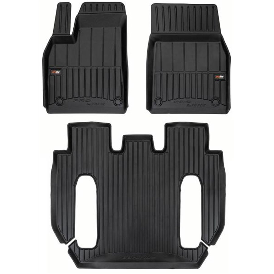 Tappeti in TPE 3D TESLA Model X 22˃ (6 posti, post-restyling)