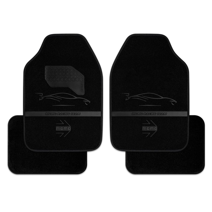 MOMO TAPPETI AUTO RACING BLACK EDIT. 4 PZ