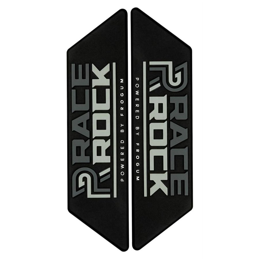COPPIA EMBLEMI RACE ROCK TPE GRIGIO