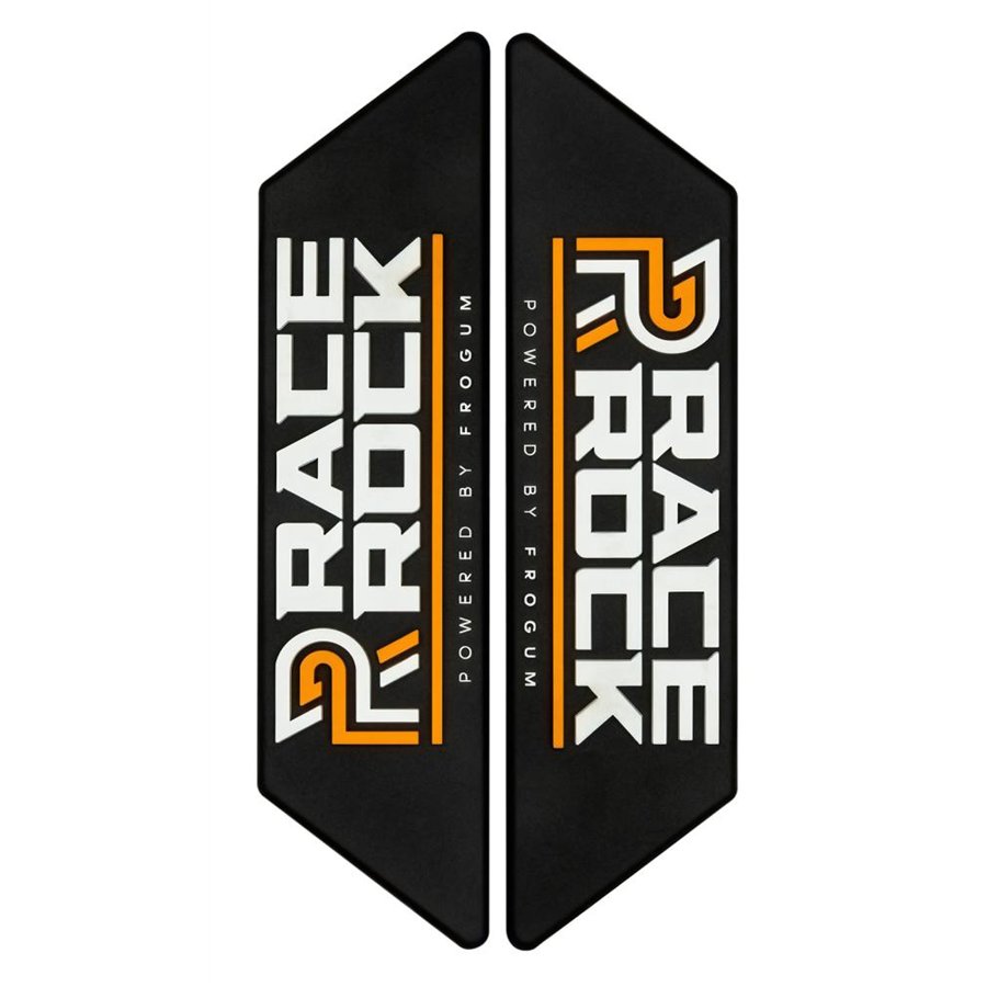 COPPIA EMBLEMI RACE ROCK TPE ARANCIONE