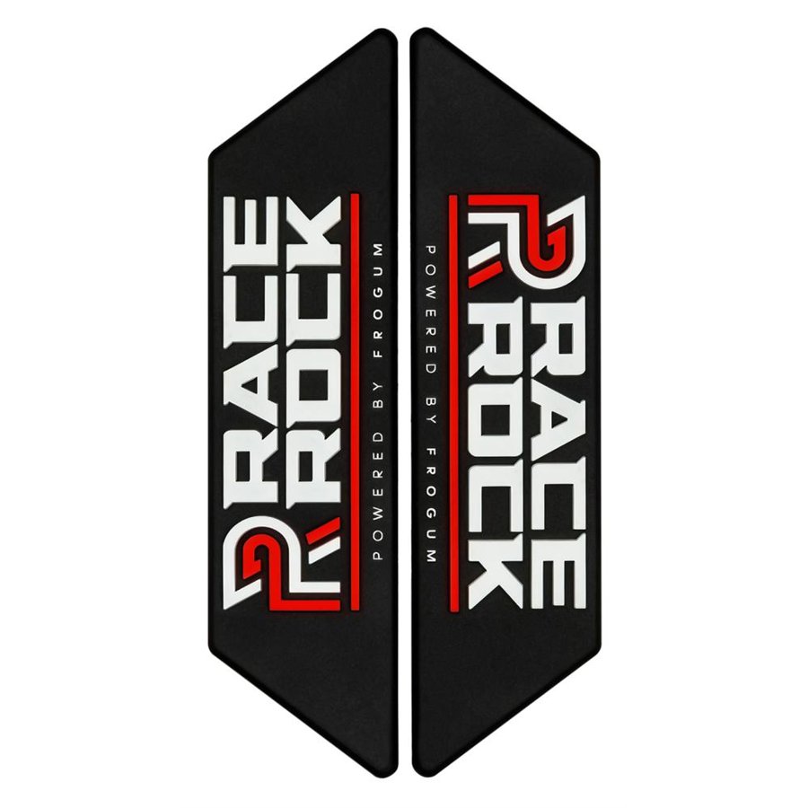 COPPIA EMBLEMI RACE ROCK TPE ROSSO