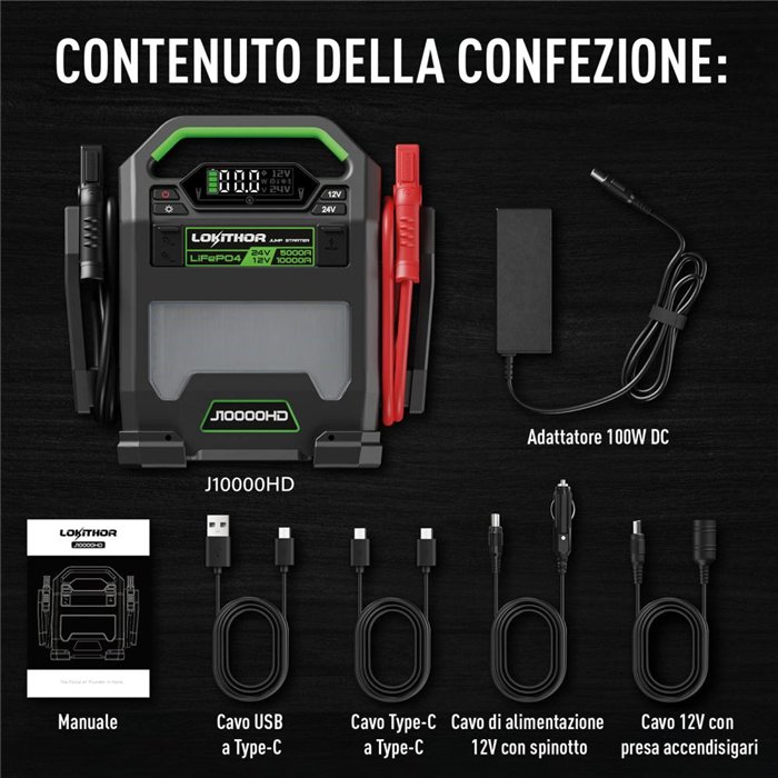 LOKITHOR AVVIATORE HEAVY DUTY 10000A 12V 5000A 24V