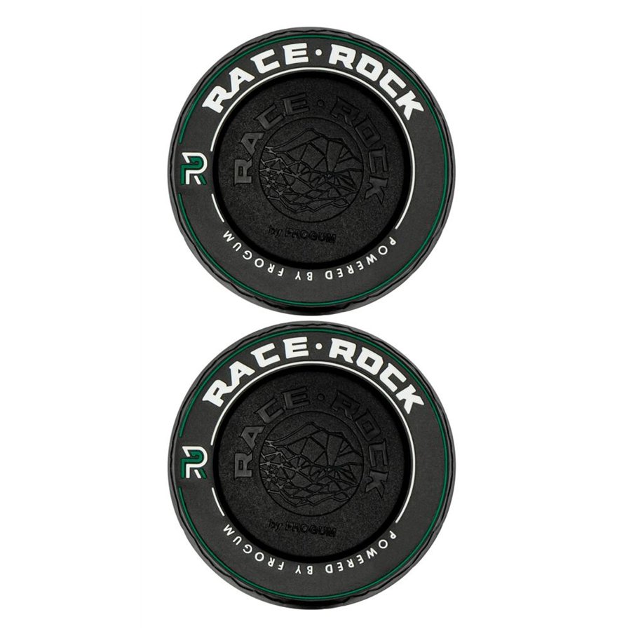 COPPIA ANELLI RACE ROCK VELOUR VERDE