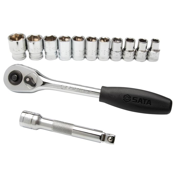 Set bussole metriche esagonali 1/2" 13 pz