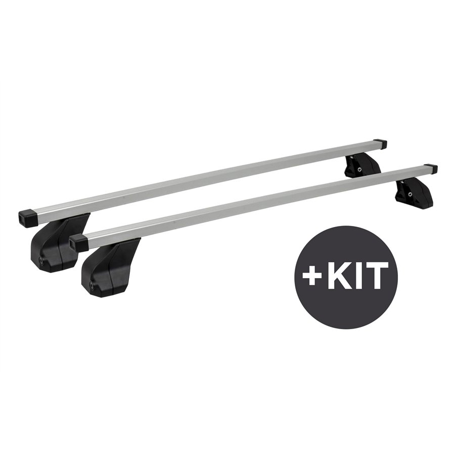 Cora Silverline Acciaio - Soluzione portatutto completa di Kit di montaggio