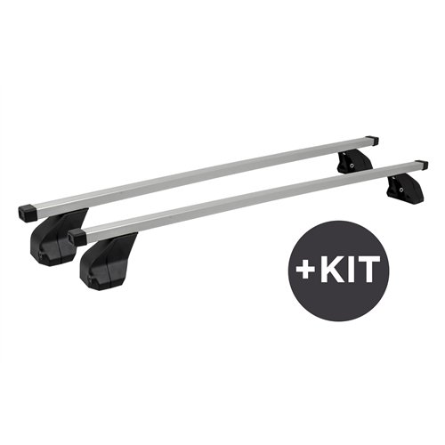 Cora Silverline Acciaio - Soluzione portatutto completa di Kit di montaggio