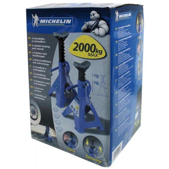 Coppia cavalletti a cricchetto 2T blu