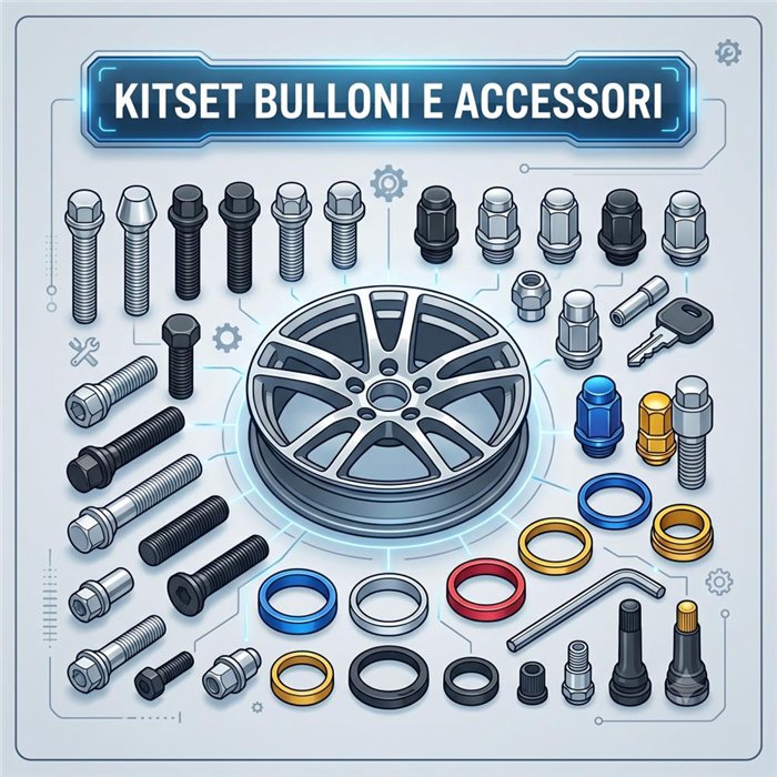 MILLE MIGLIA ACC. KITSET 1000M BULLONI M14X1 5 L28 CH17 C60