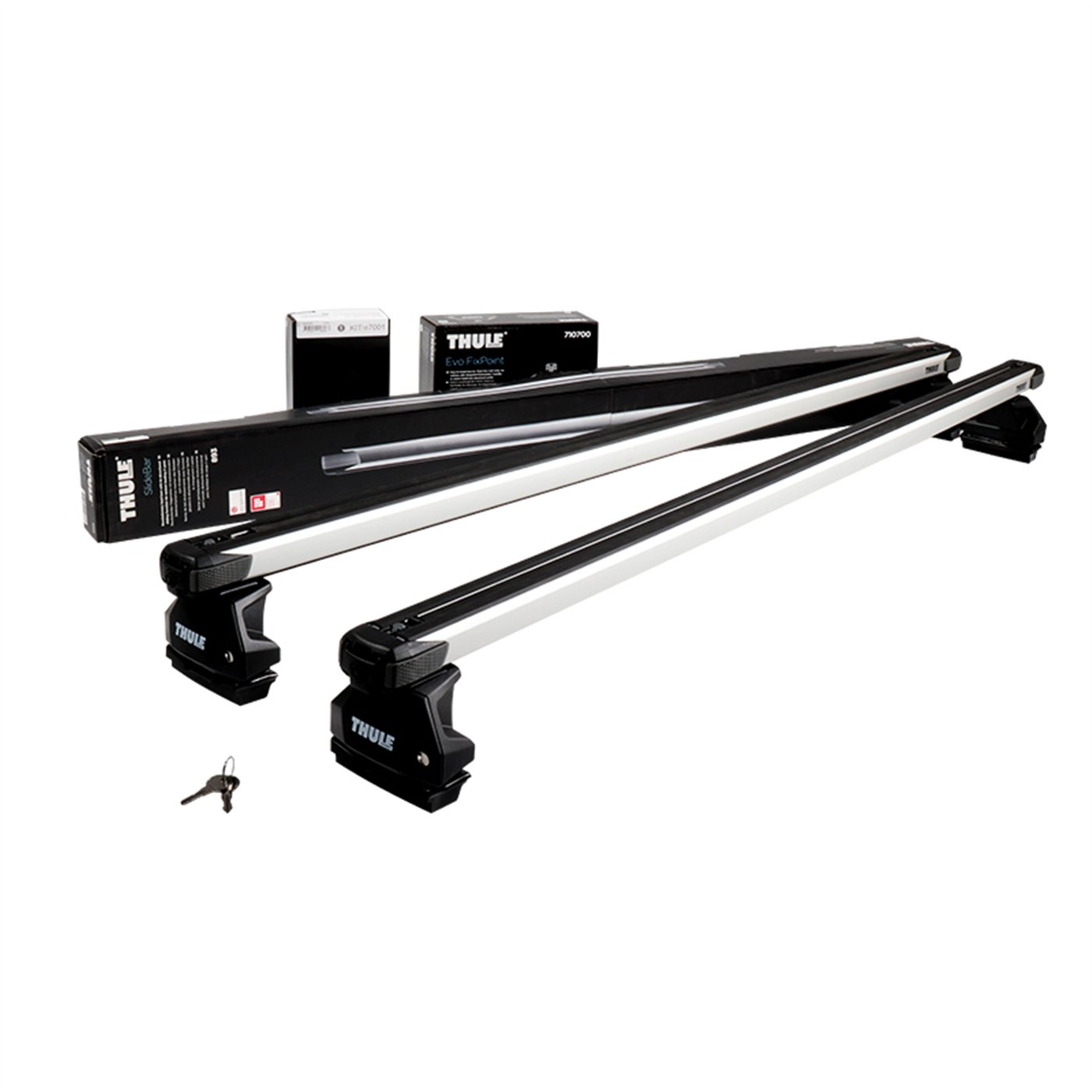 Thule SlideBar Evo - Innovativo sistema portatutto con meccanismo di scorrimento bidirezionale con barre in alluminio
